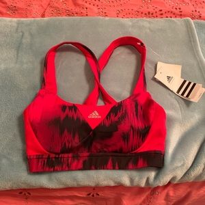 Red Adidas Sports bra XS